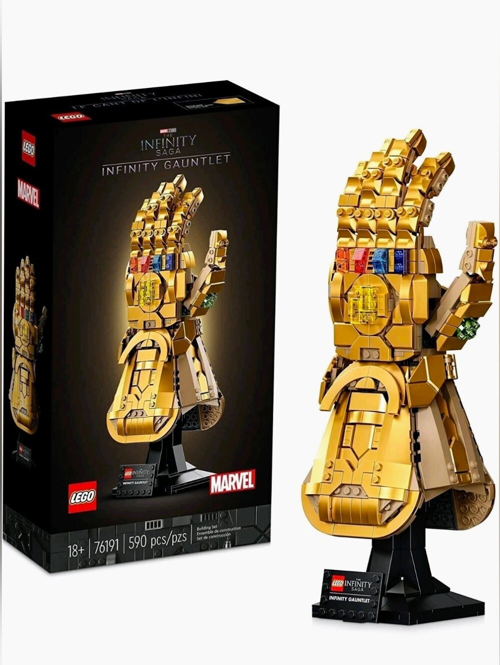 LEGO Marvel Infinity Gauntlet Set 76191 Collectible Thanos Glove Infinity Stones